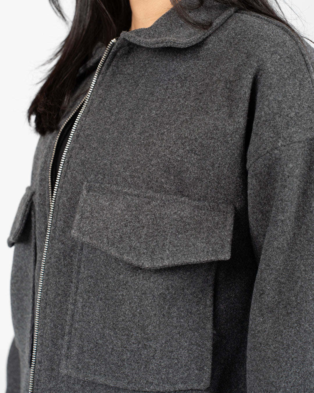 Women 2 Pockets Jacket