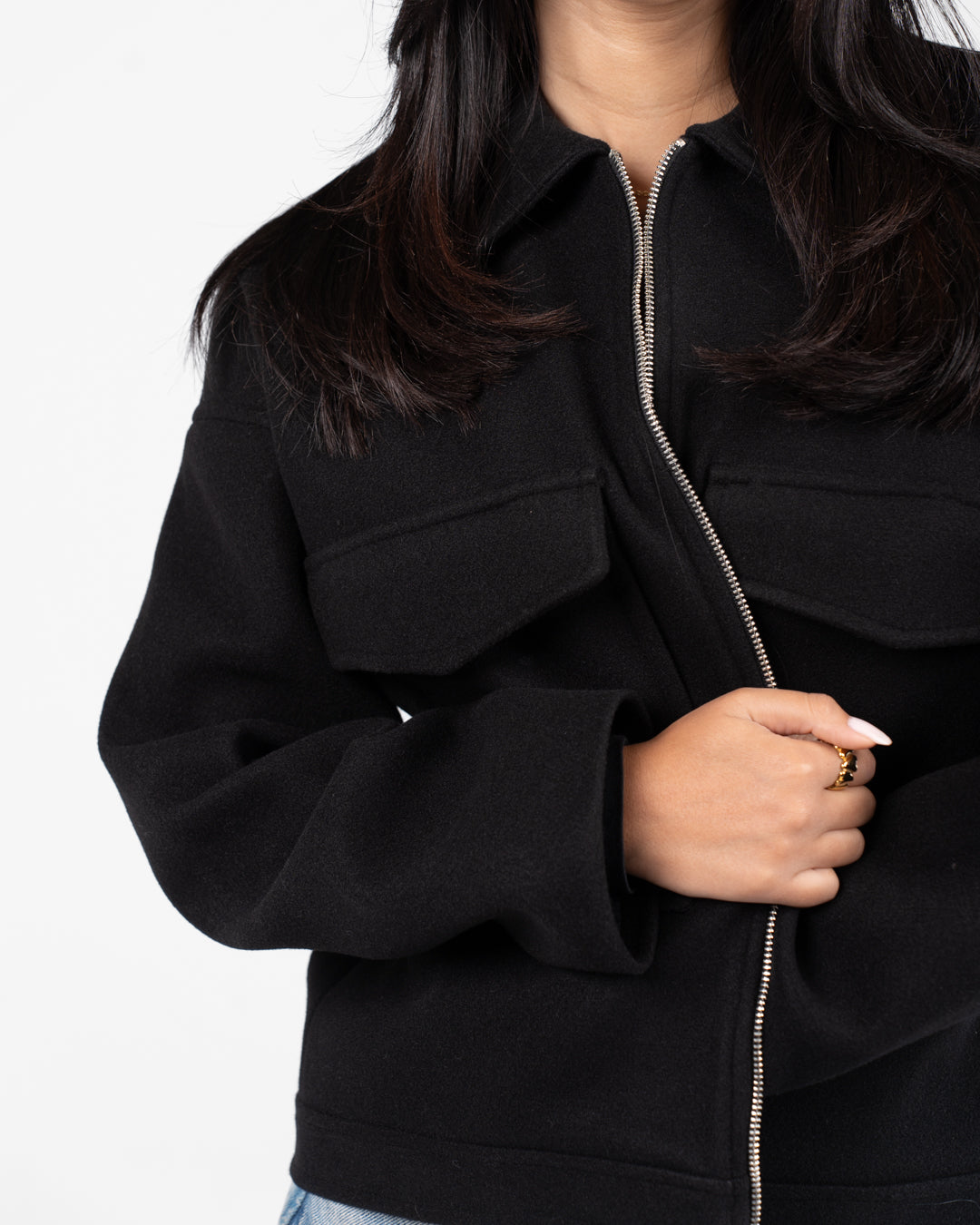 Women 2 Pockets Jacket