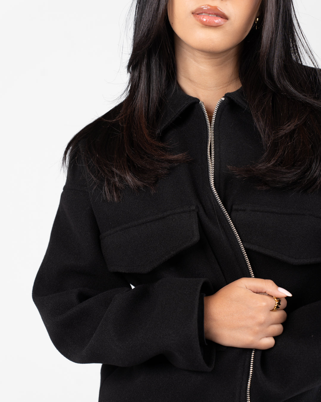 Women 2 Pockets Jacket