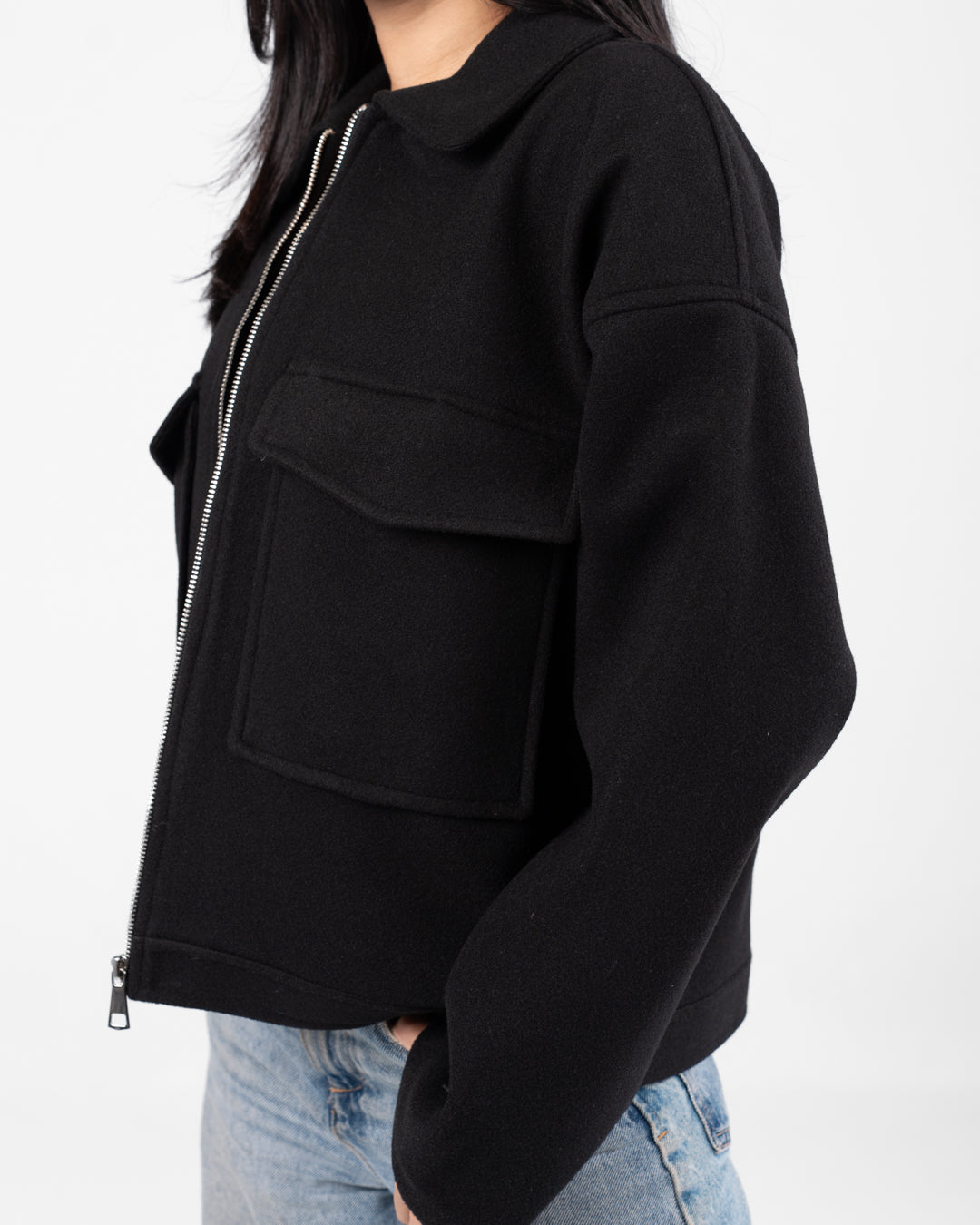 Women 2 Pockets Jacket