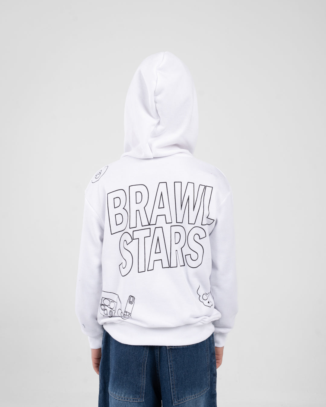 Boys Printed Sweatshirt With Hoodie
