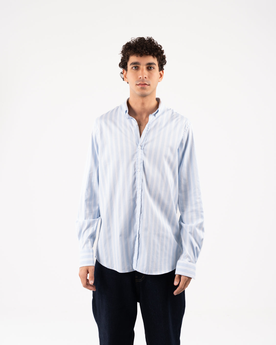 قميص أكسفورد رجالي بأكمام طويلة