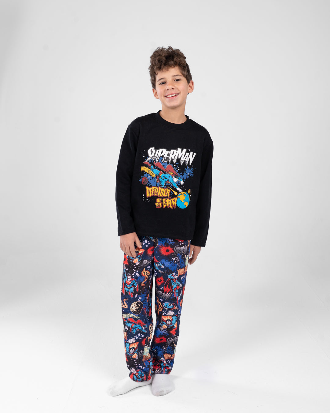 Boys Crewneck Printed Pyjamas