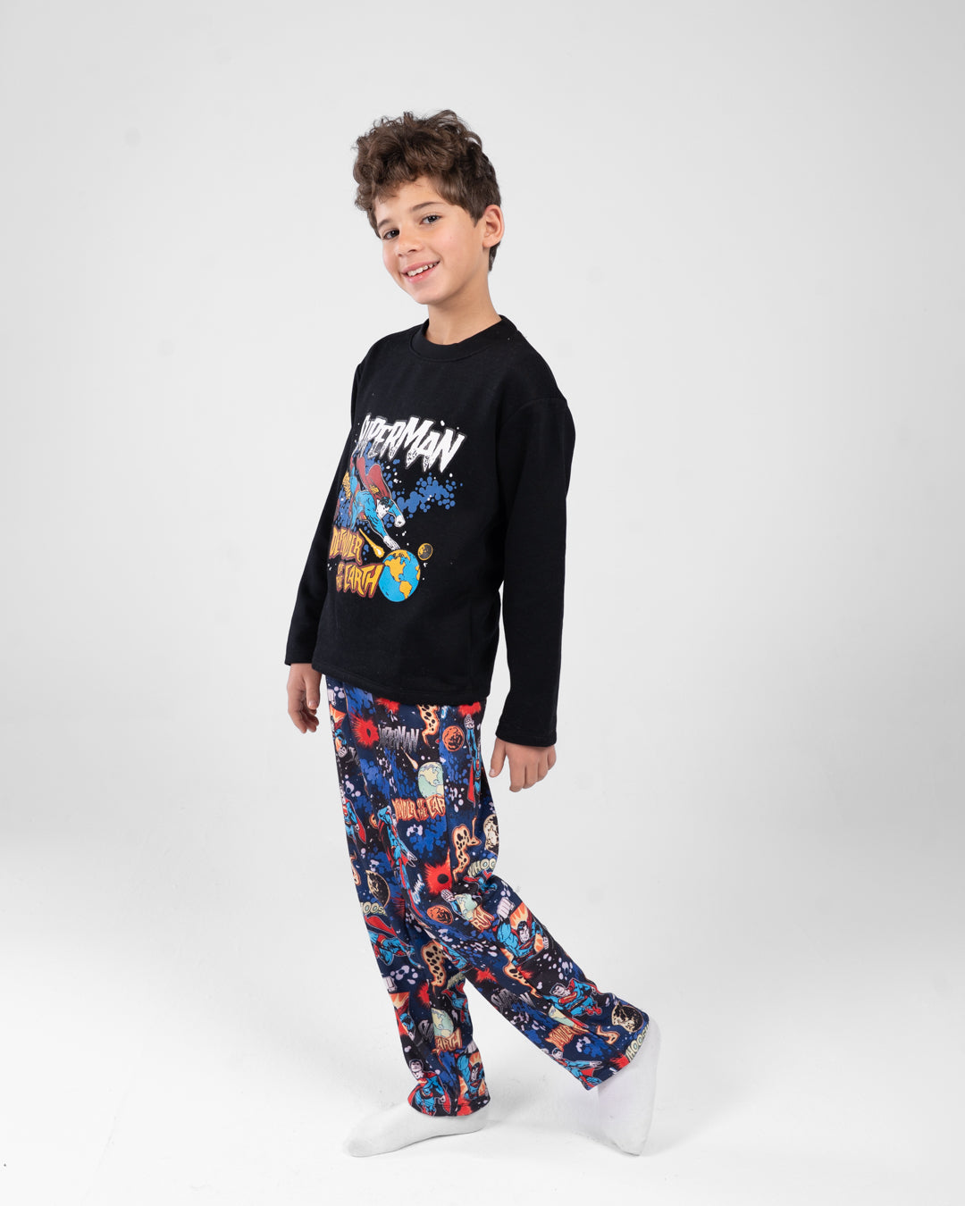 Boys Crewneck Printed Pyjamas