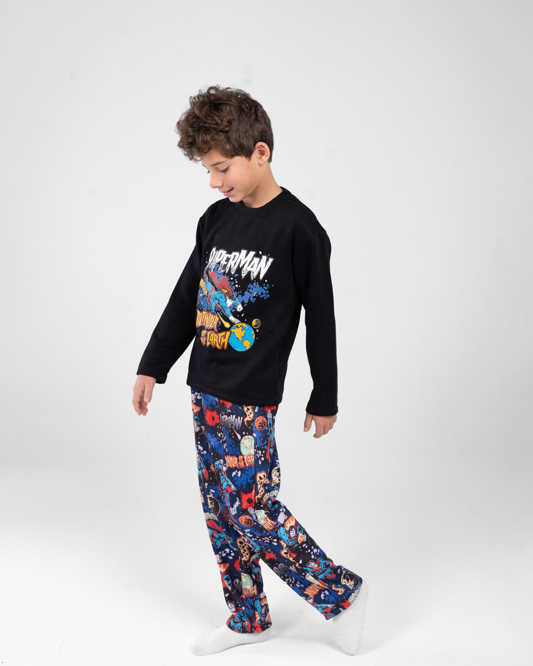 Boys Crewneck Printed Pyjamas
