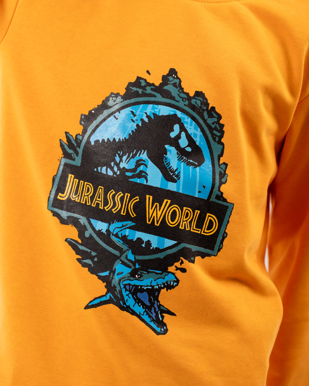 بيجامات مطبوعة للأولاد بياقة دائرية