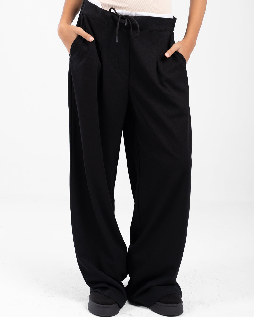 Women Plain Wide Leg Pants