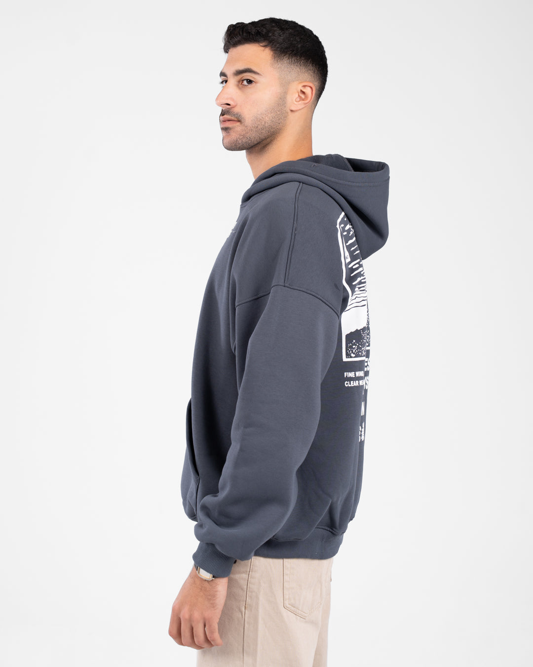Men Front & Back Printed Sweatshirt