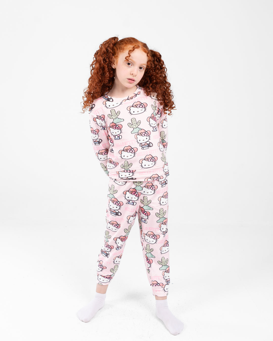 Girls Kitty Crewneck Pyjama