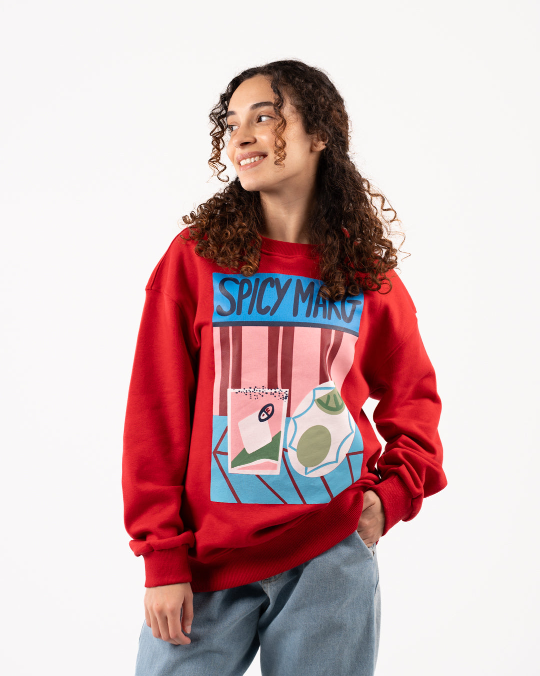 سويت شيرت نسائي مطبوع