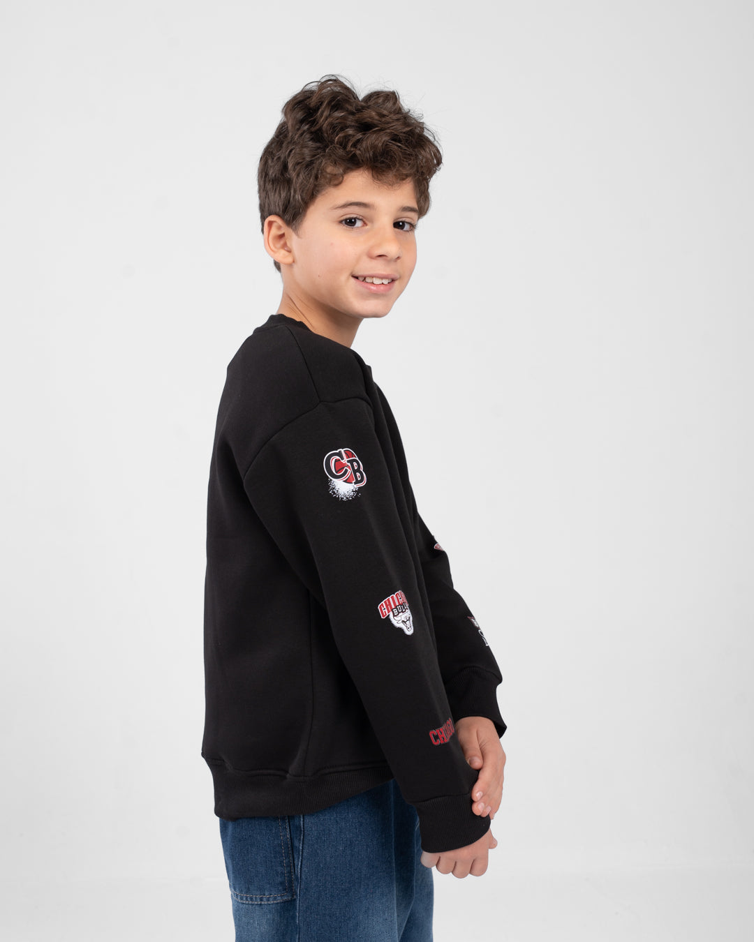 Boys Printed Crewneck Sweatshirt