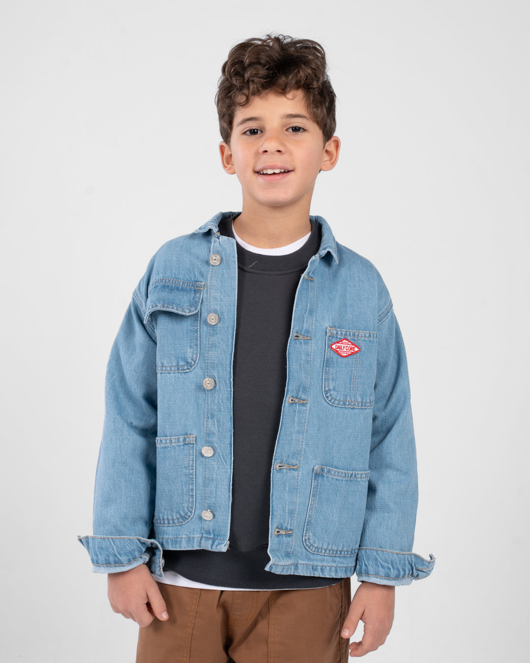 Boys Buttoned Jeans Jacket
