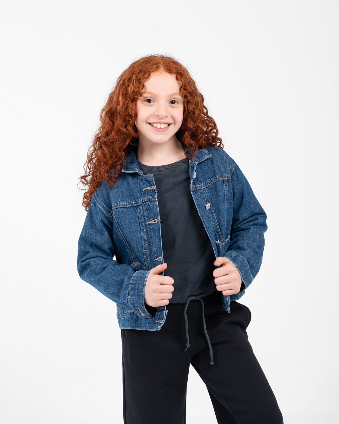 Girls Jeans Jacket With Pocket