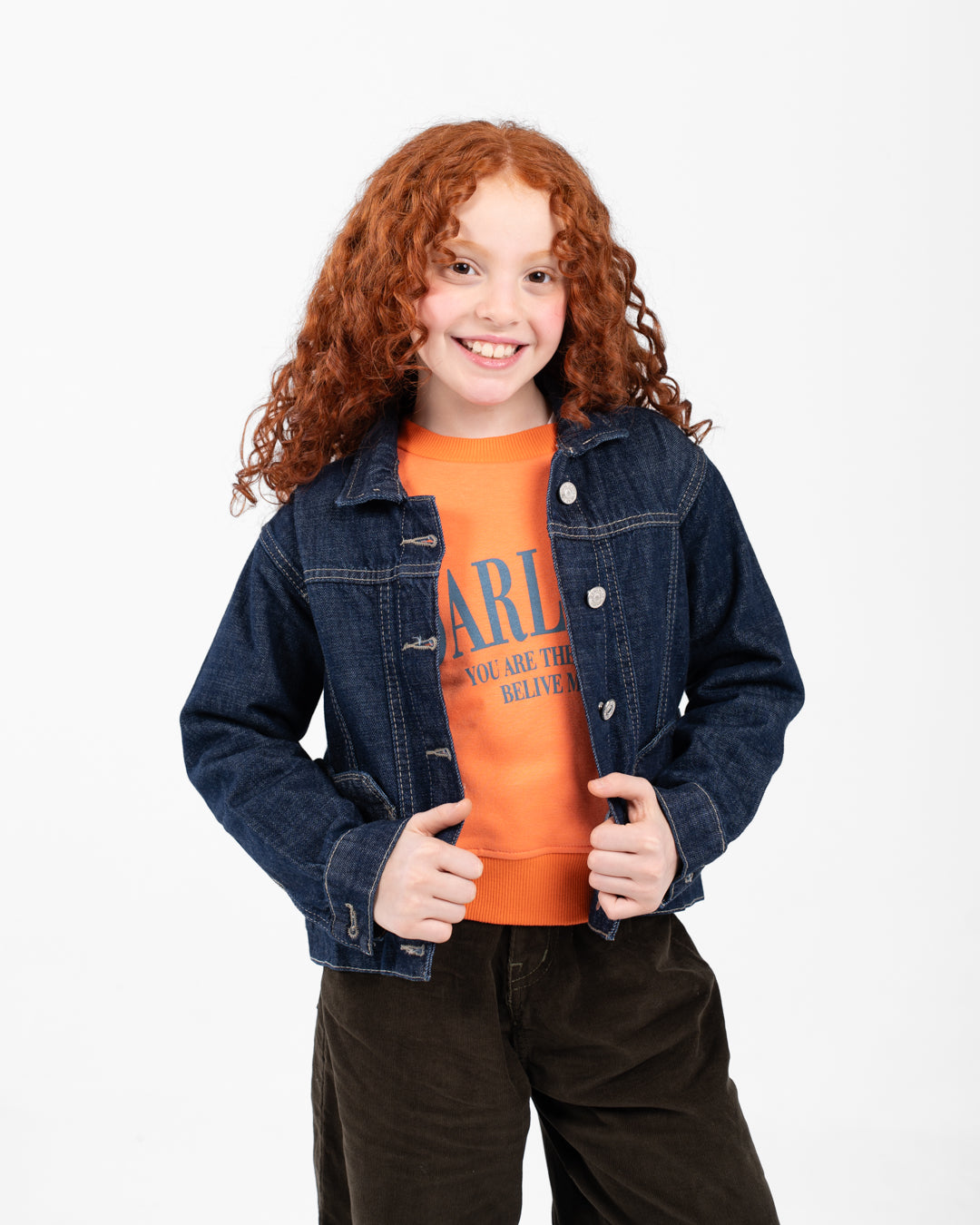 Girls Jeans Jacket With Pocket
