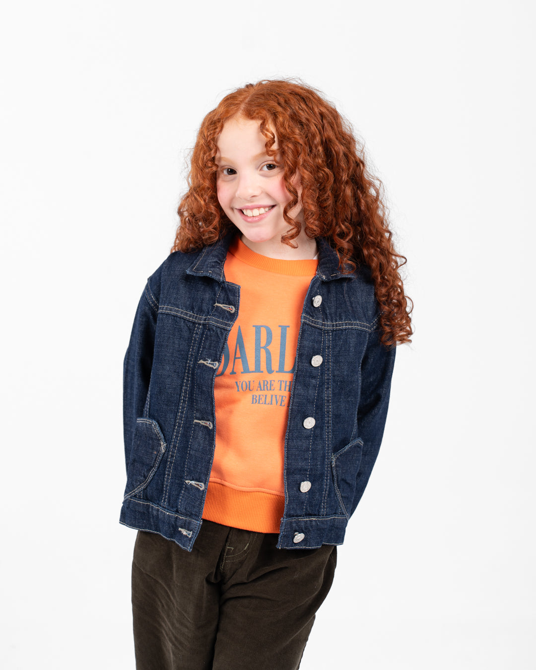 Girls Jeans Jacket With Pocket