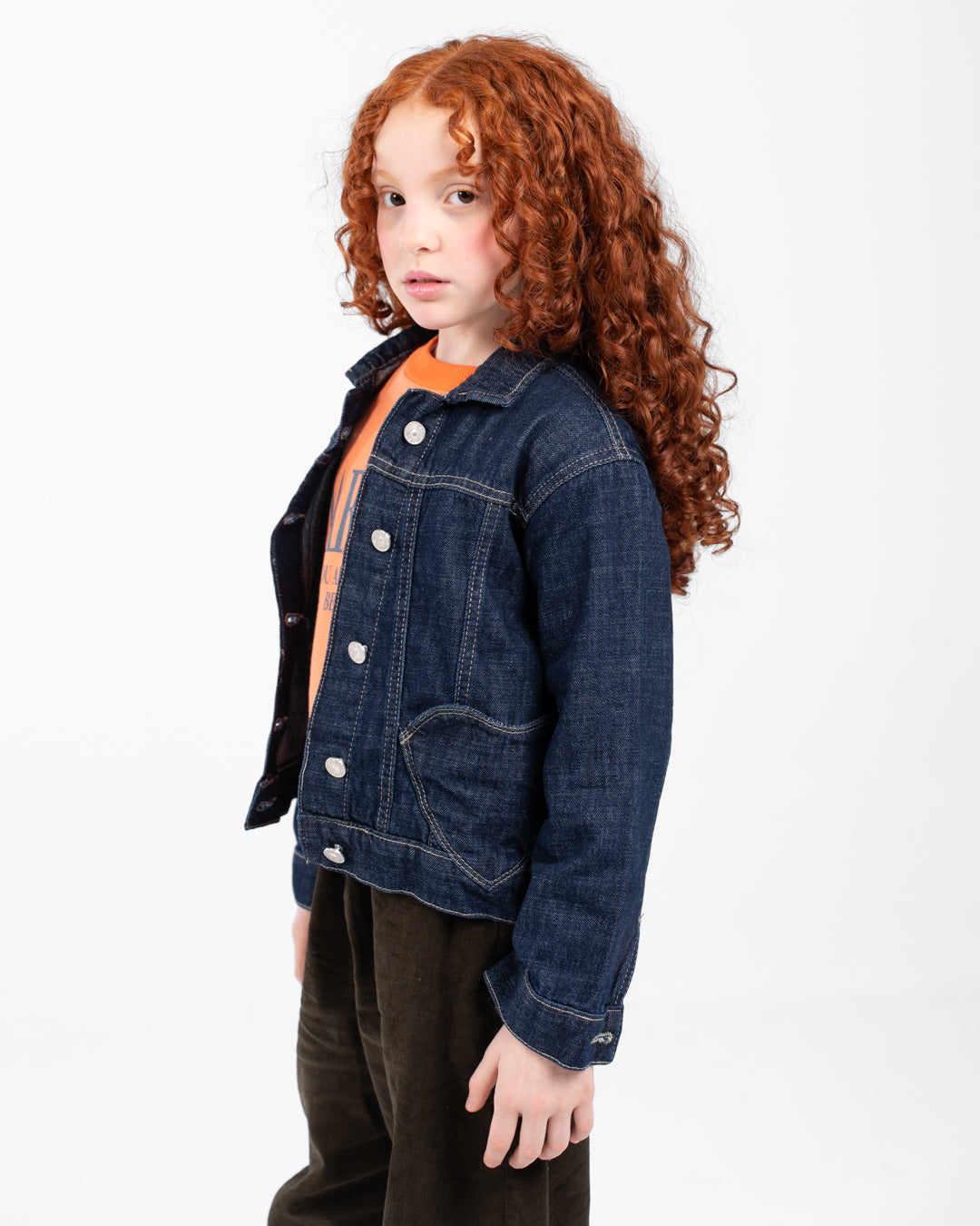 Girls Jeans Jacket With Pocket