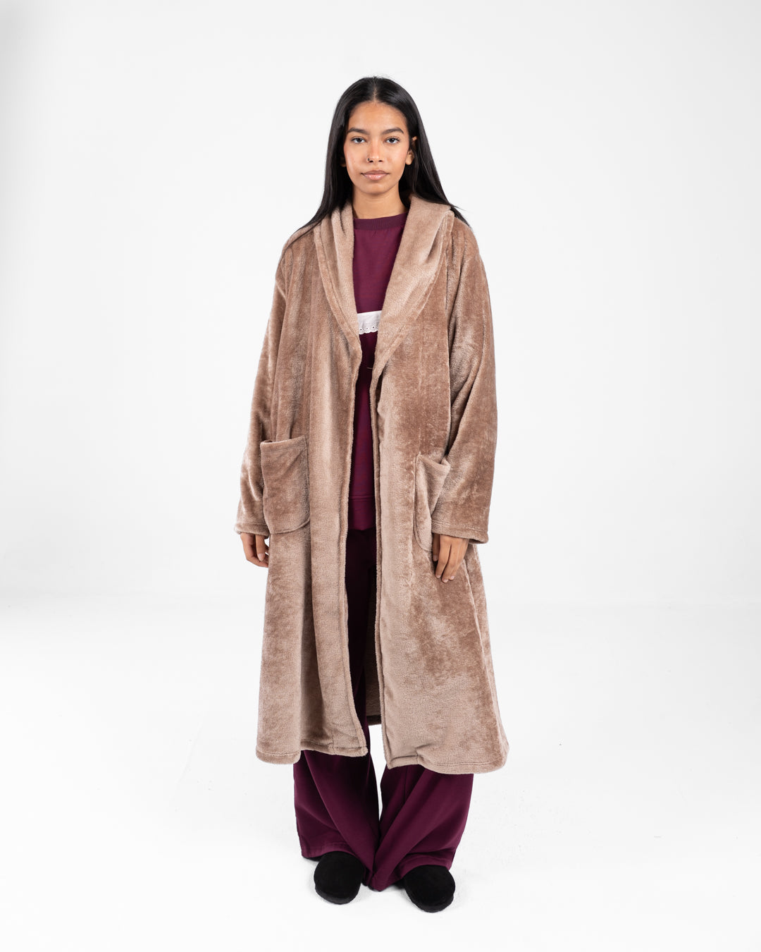 Women Hoodied Robe