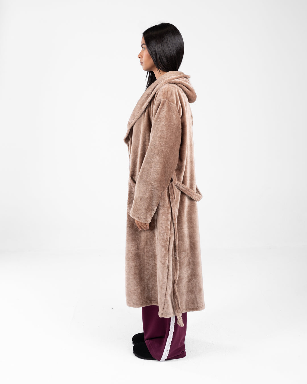 Women Hoodied Robe