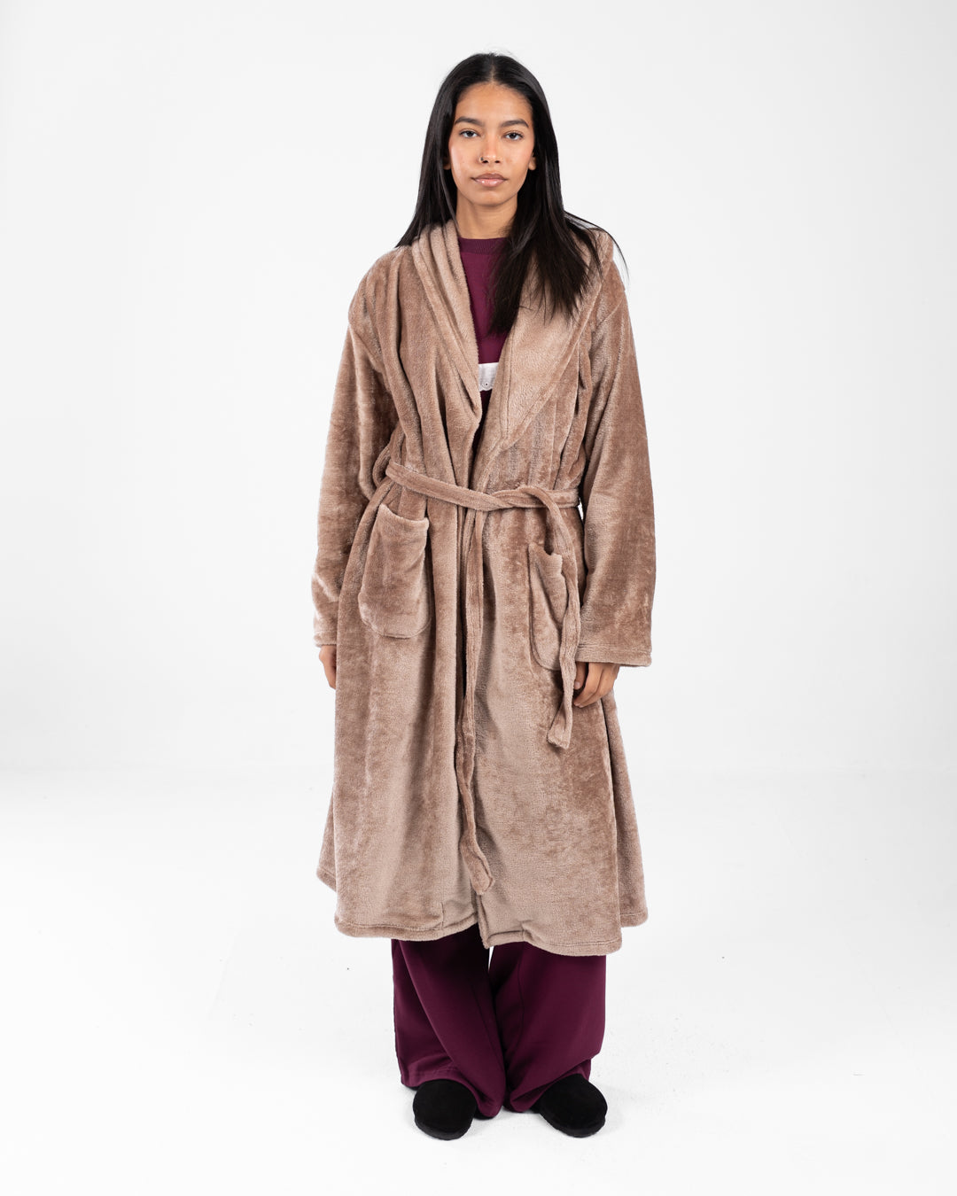 Women Hoodied Robe