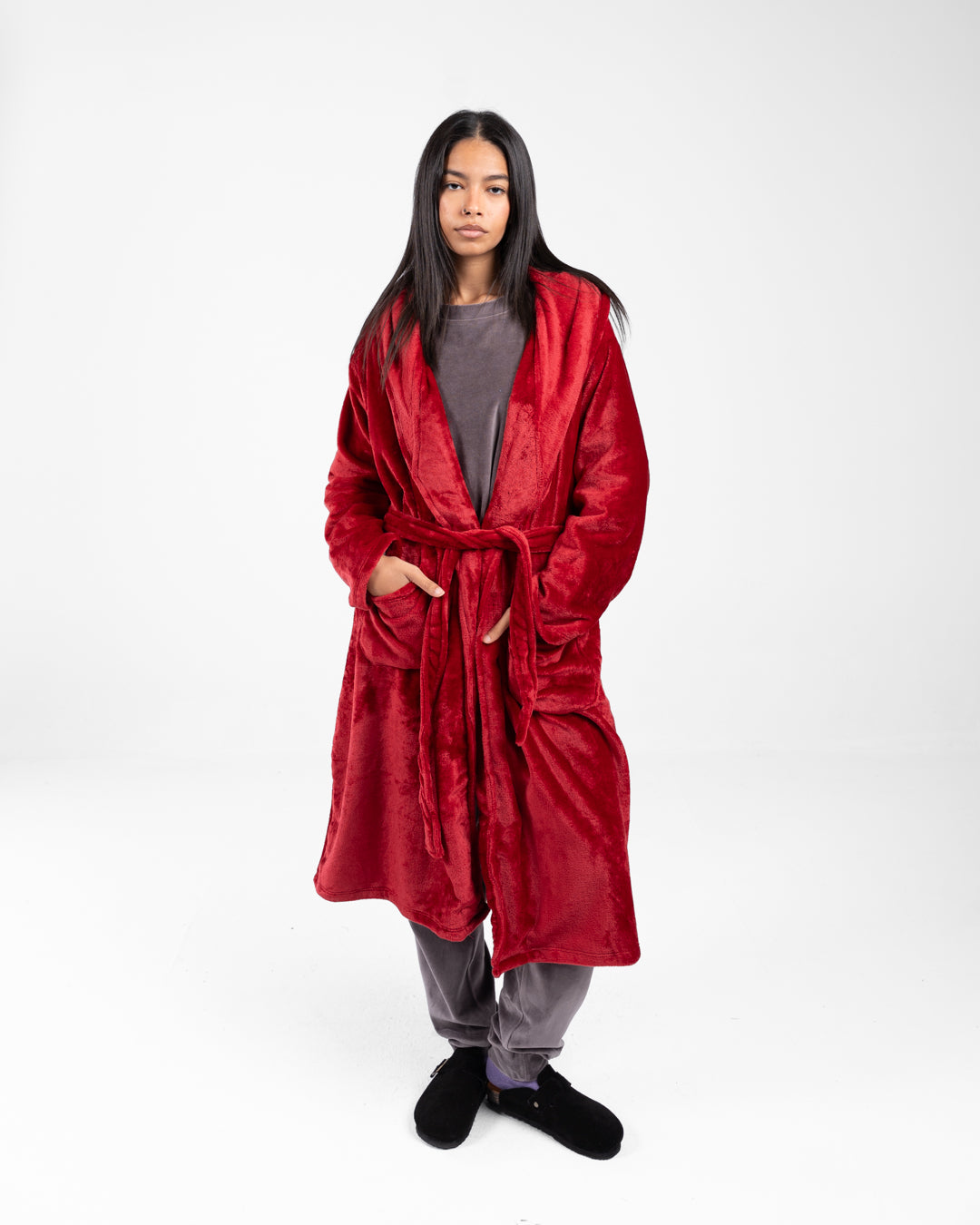 Women Hoodied Robe