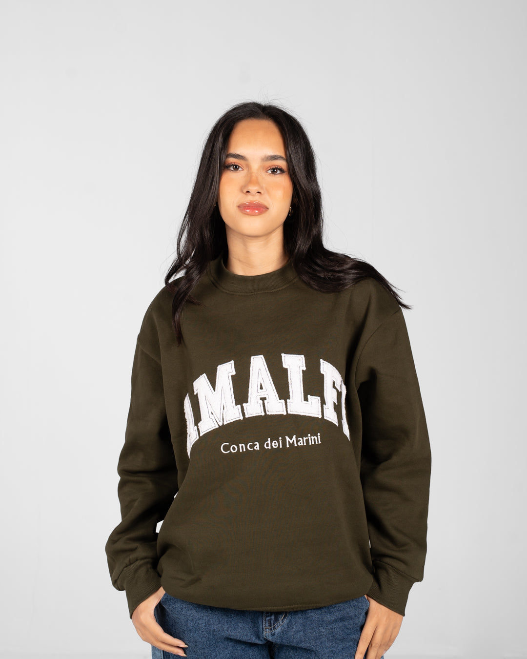 Women Crewneck Printed Sweatshirt