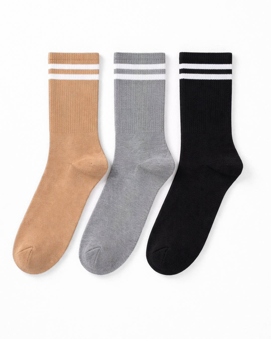 Men Long Stripped Cotton Socks Pack3