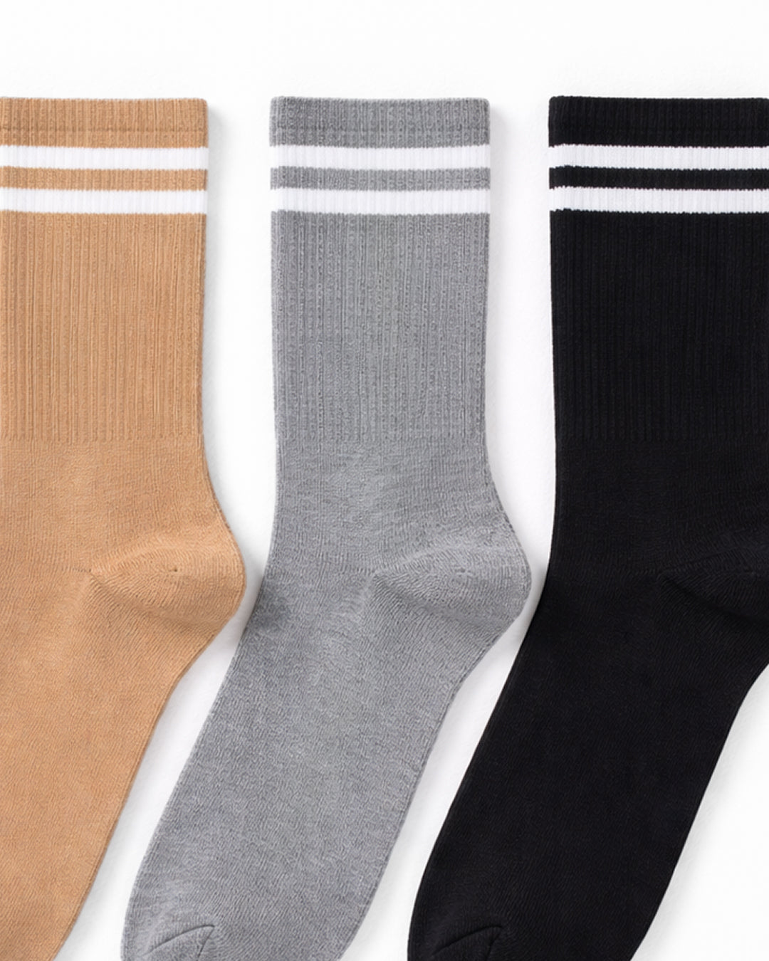 Men Long Stripped Cotton Socks Pack3