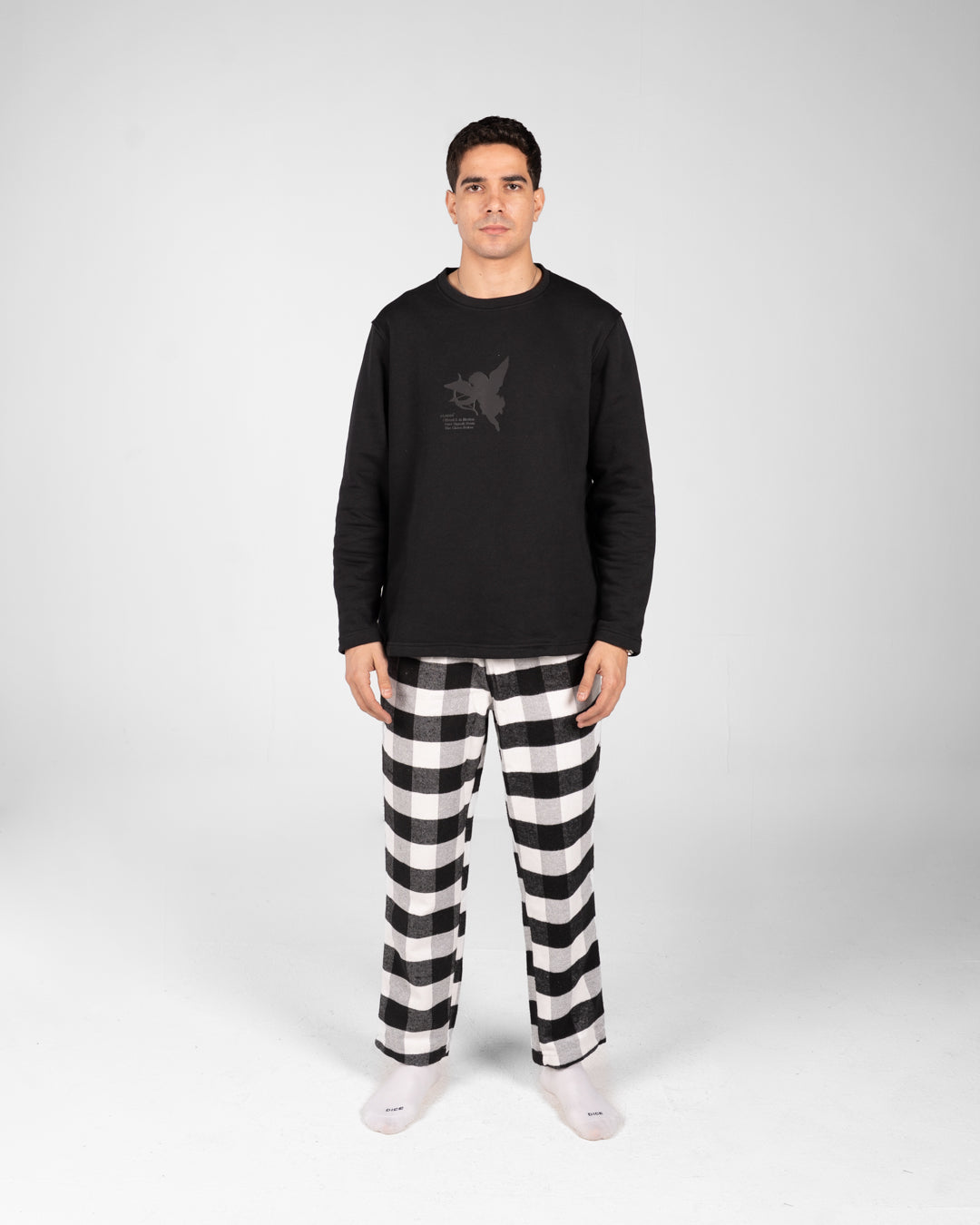 Men Pyjamas Plaid Pants