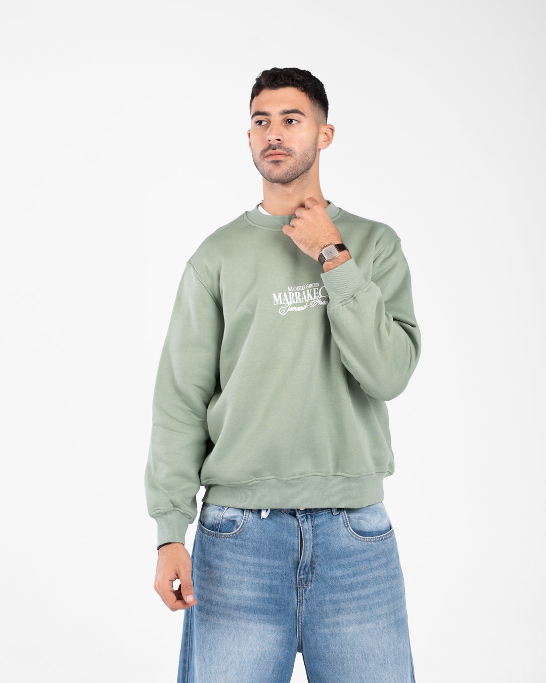 Men  Double Printed Sweatshirt