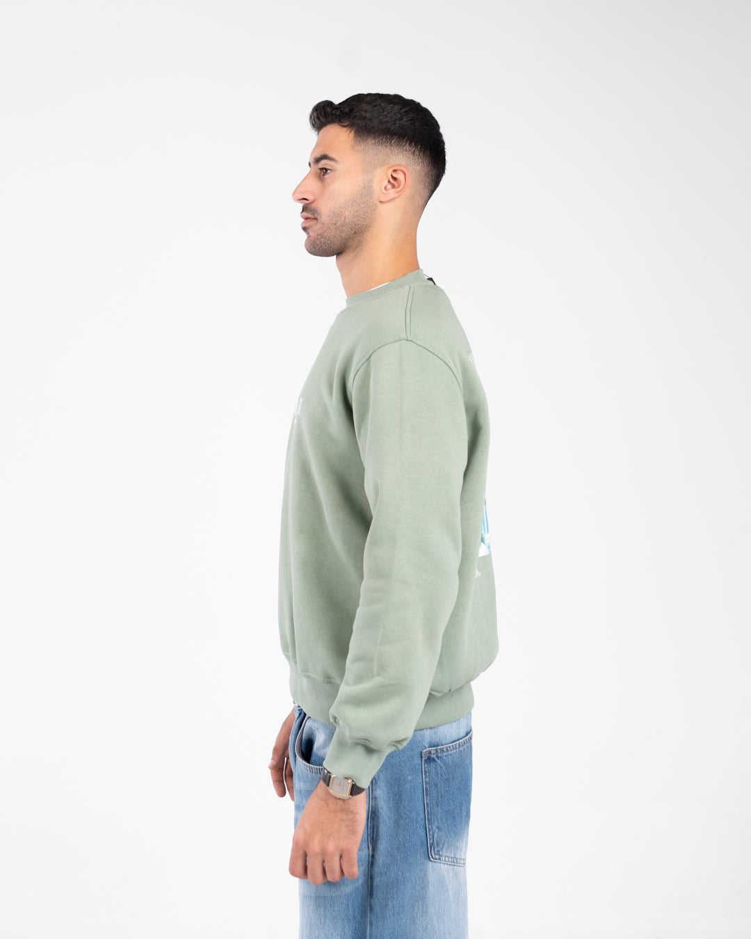 Men  Double Printed Sweatshirt