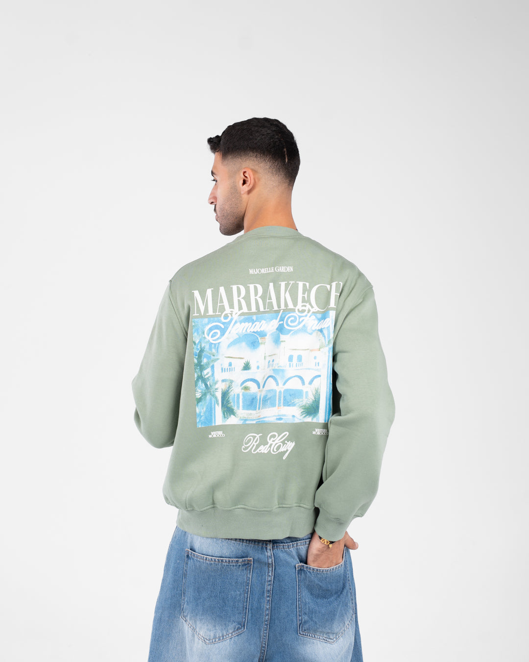 Men  Double Printed Sweatshirt