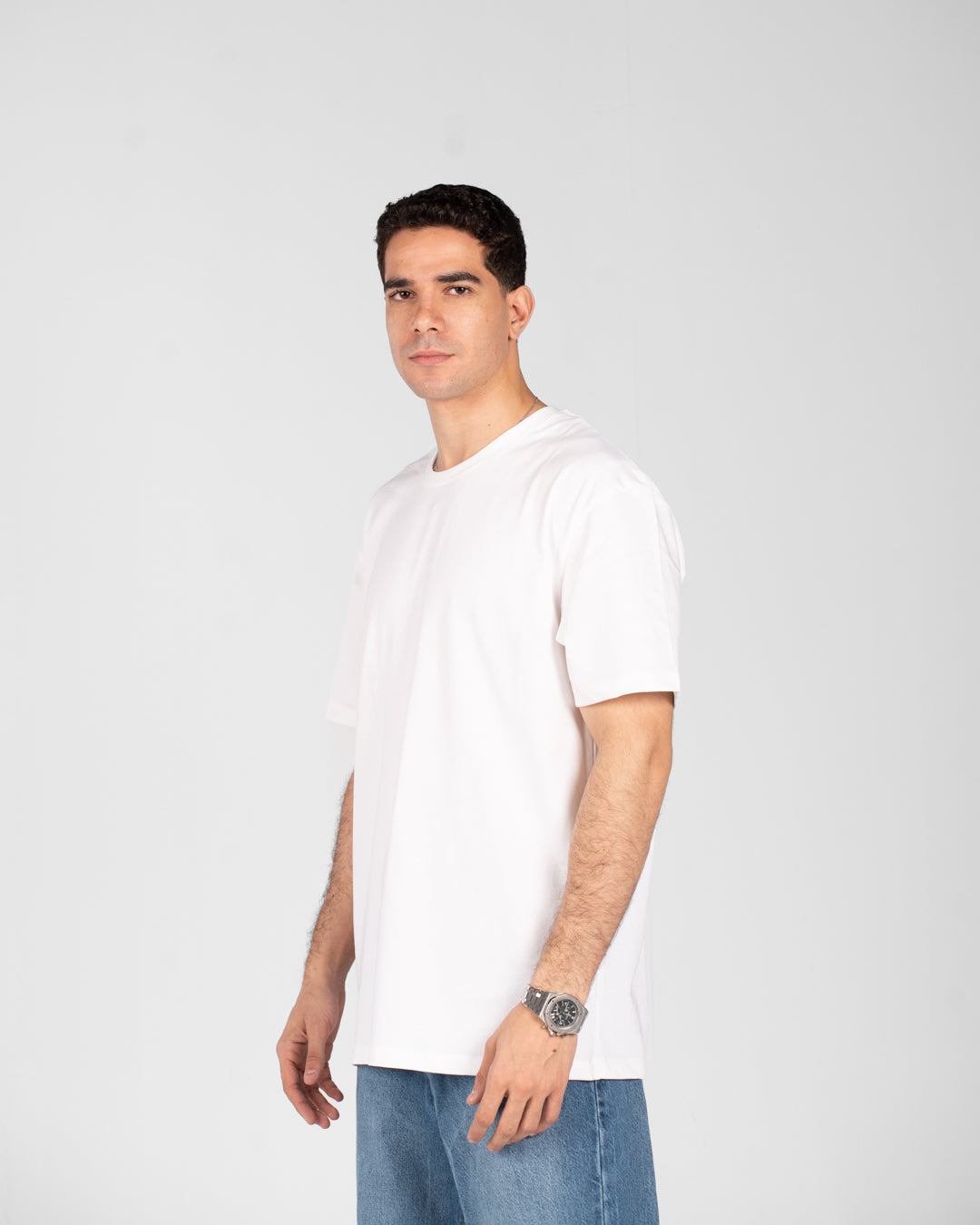 Men Plain Half Sleeves T-shirt