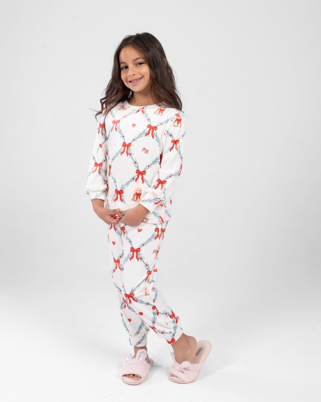 Girls Printed Long Sleeves Pyjama