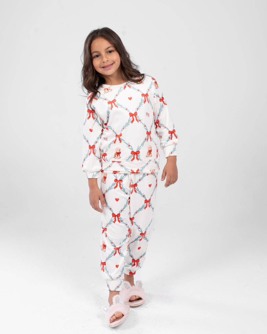 Girls Printed Long Sleeves Pyjama