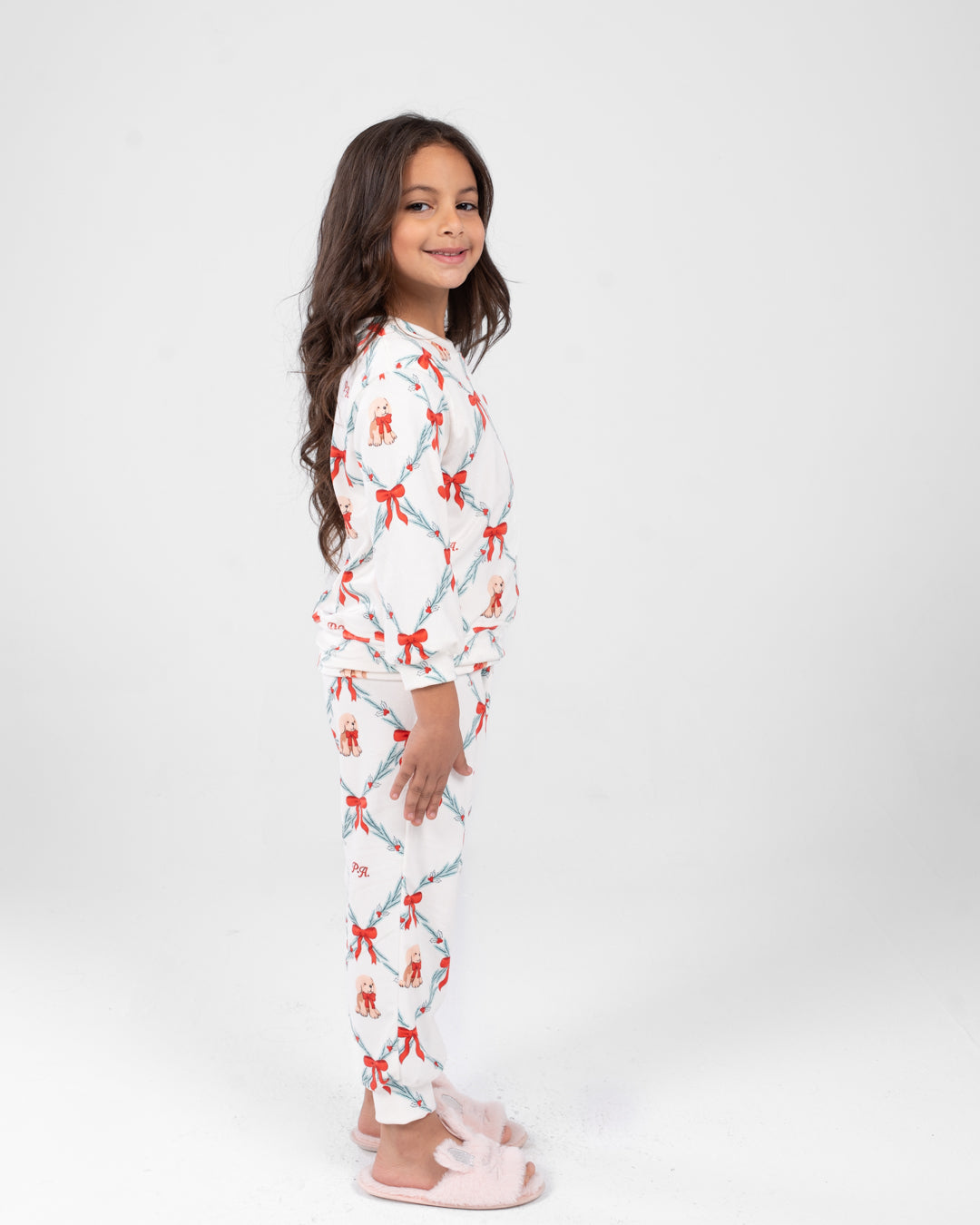 Girls Printed Long Sleeves Pyjama