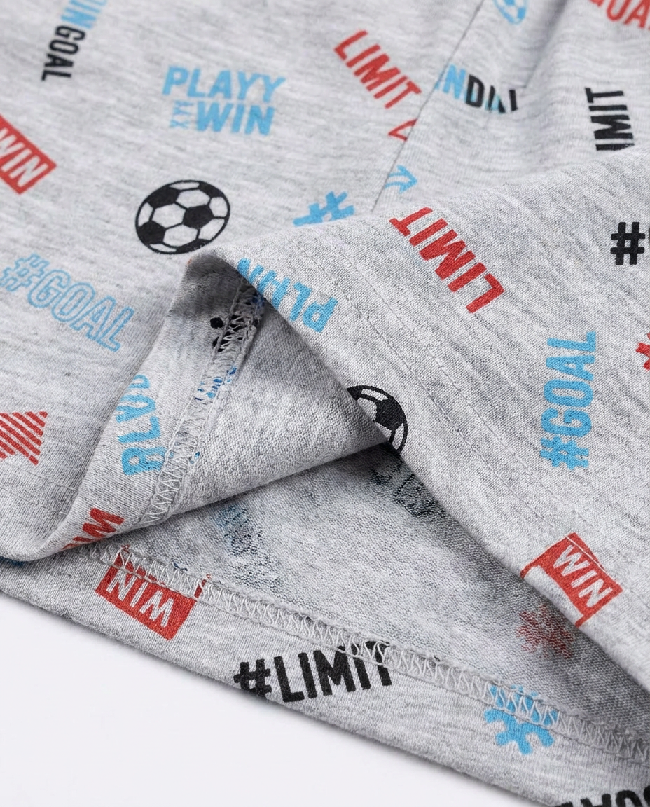 Boys Printed Half Sleeves Pyjama W/shorts