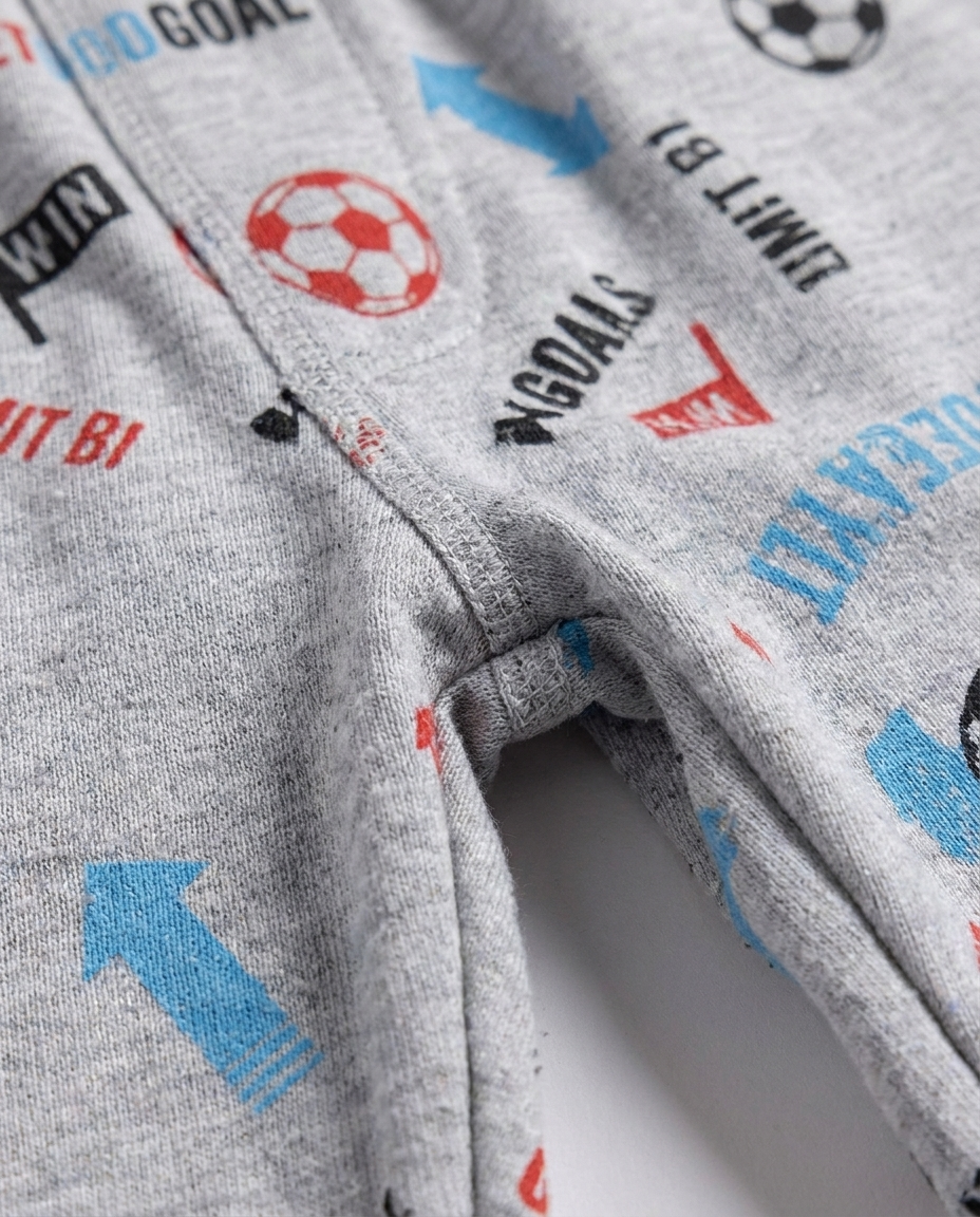 Boys Printed Half Sleeves Pyjama W/Pants