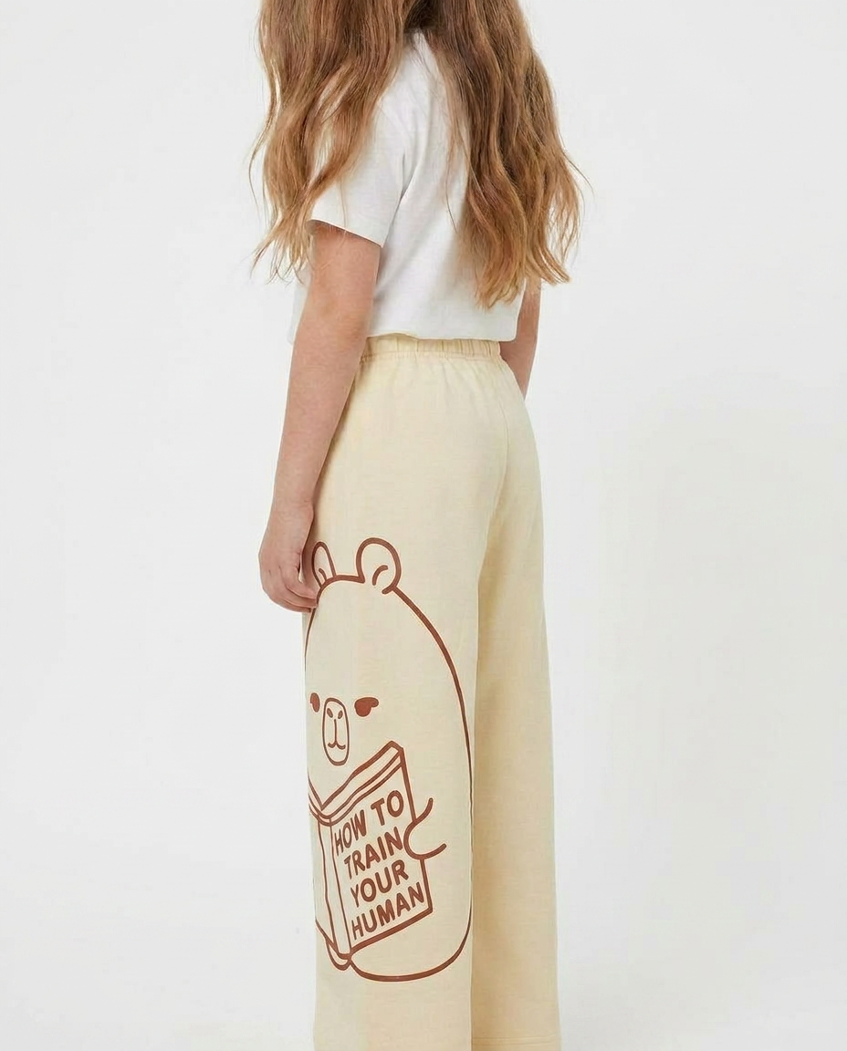 Girls Printed Wide Leg Pant