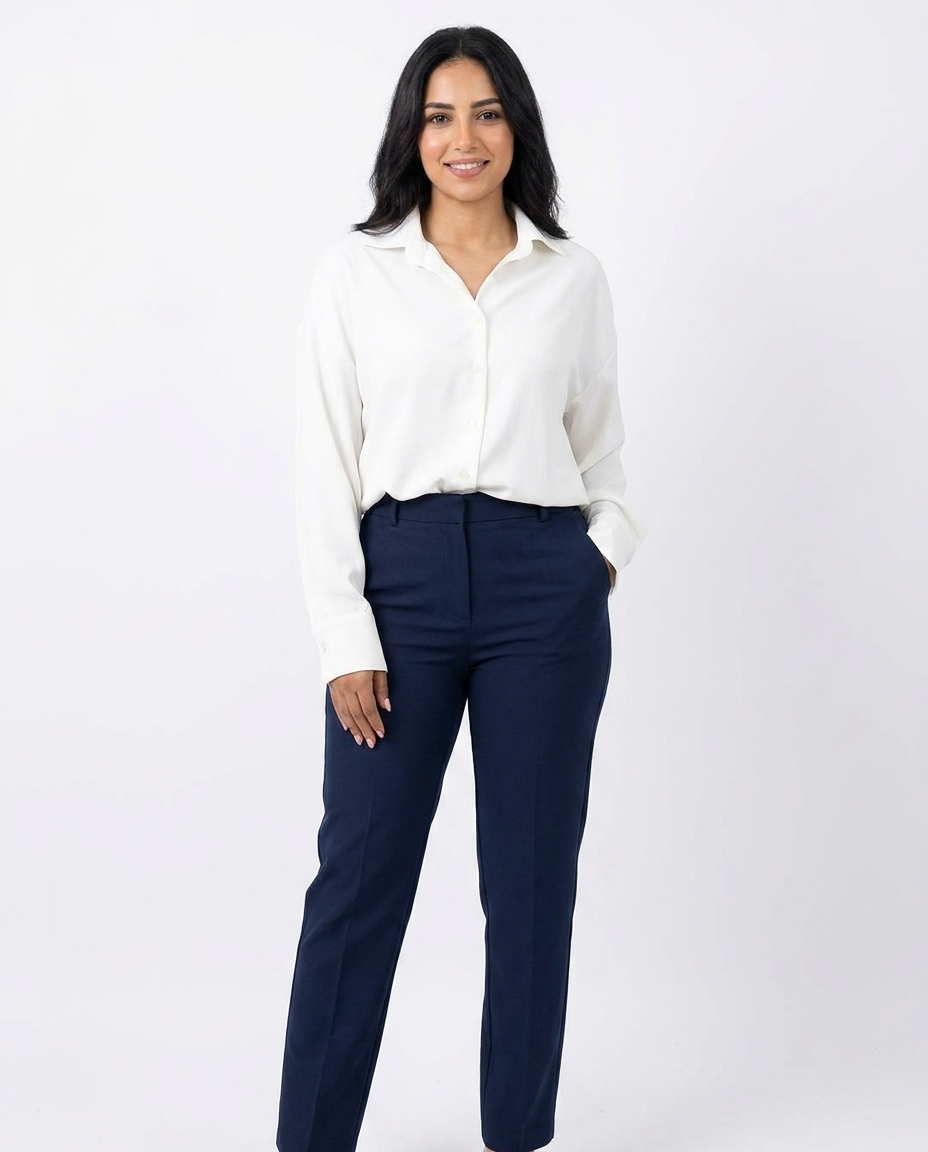 Women Plain Long Sleeves Blouse