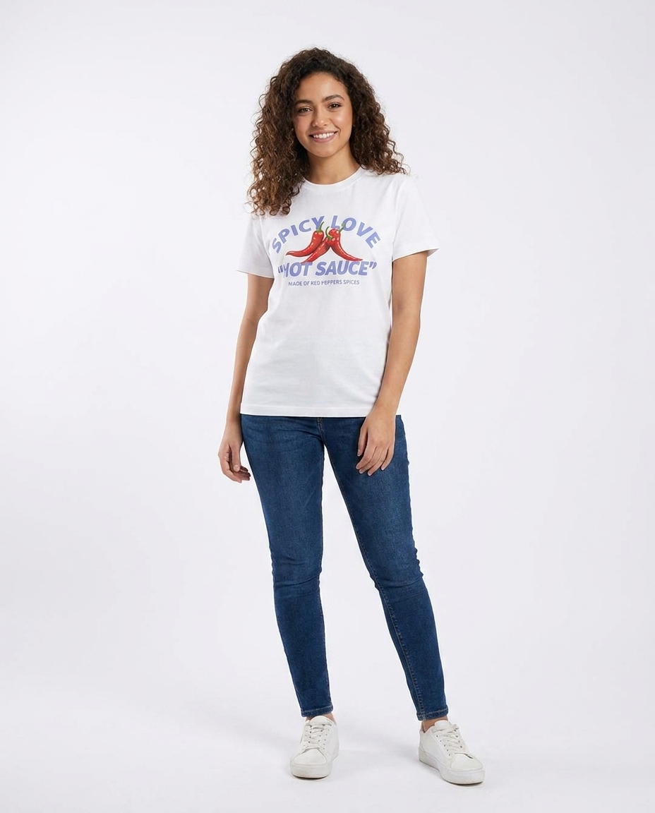 Women Printed Half Sleeves T-shirt