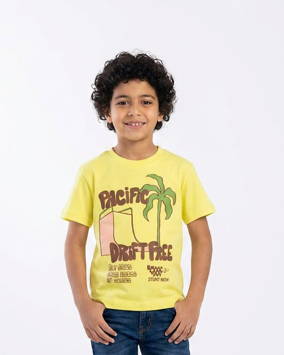 Printed Skate Bloom Half Sleeves T-shirt