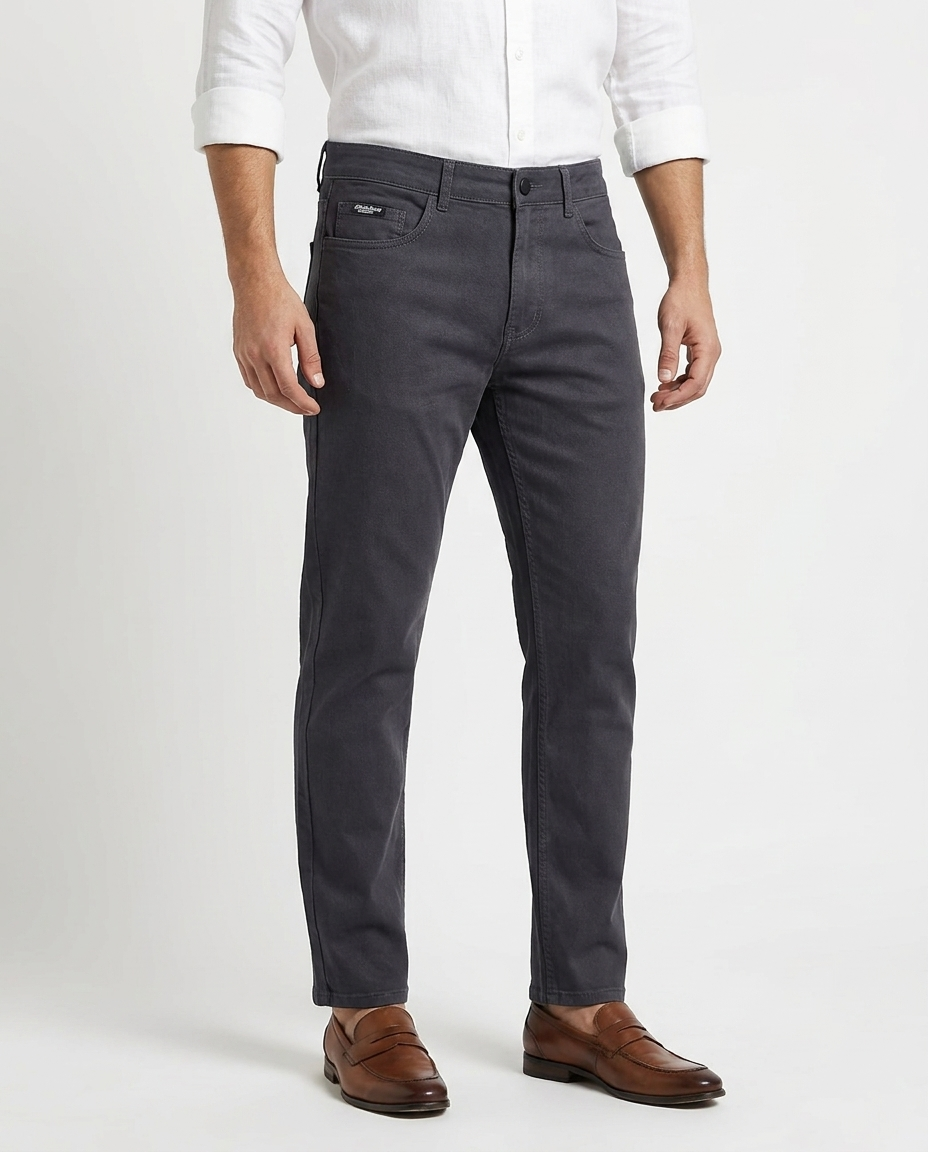 Men Gabardine Pant Regular Fit