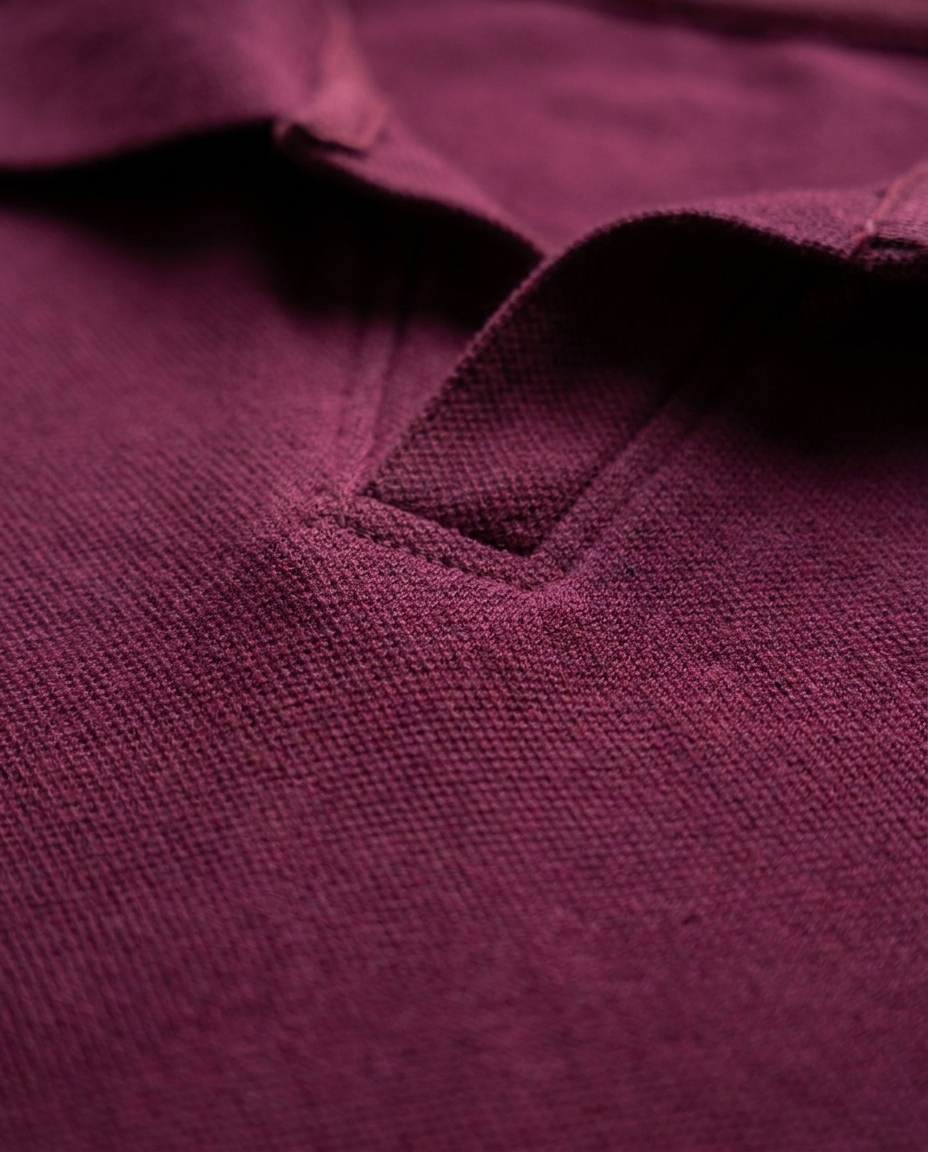 Men Plain Half Sleeves Polo T-shirt V Neck