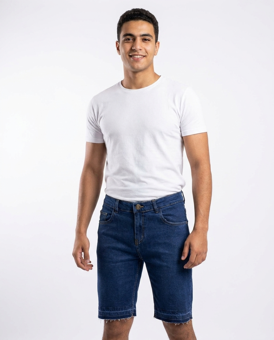 Men Jeans Short W/5pocket