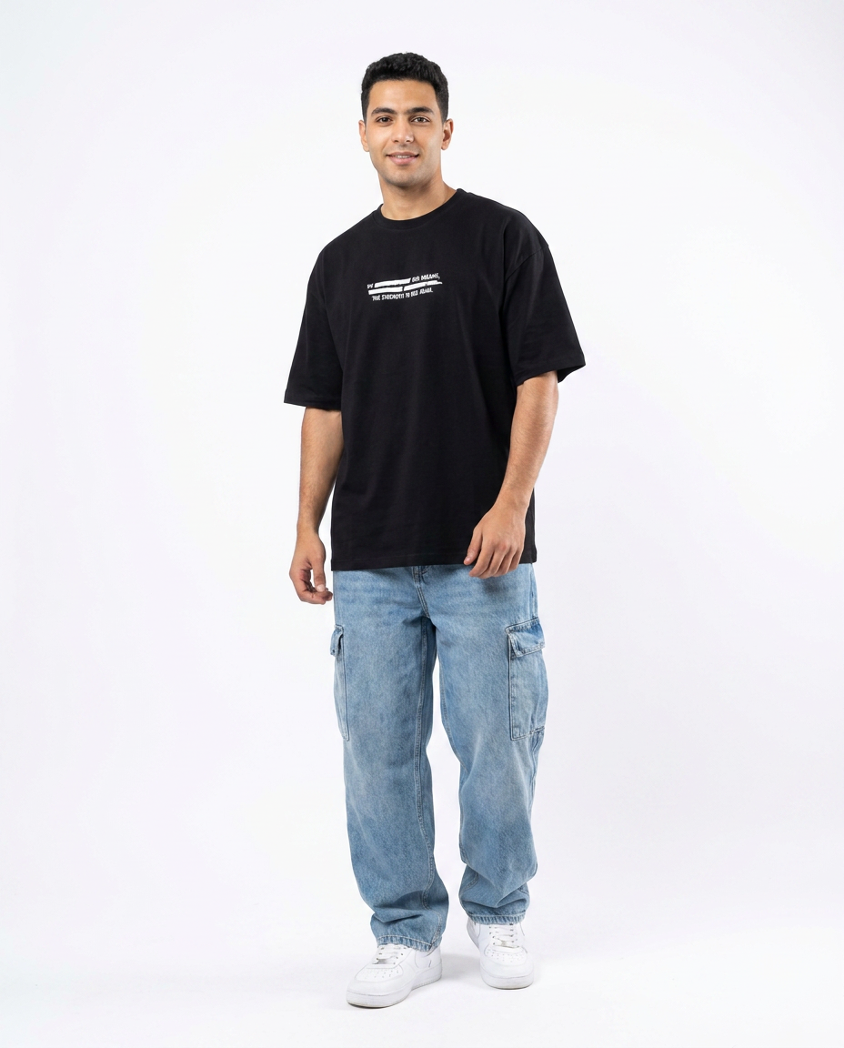 Men Printed We Our Dreams Half Sleeves T-shirt