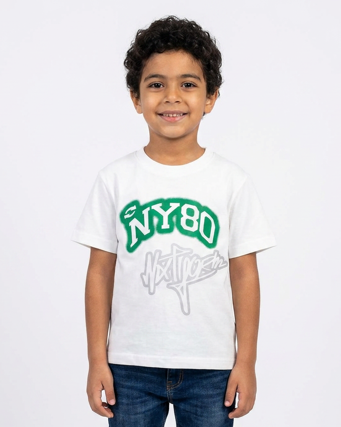 Boys Printed Ny 80 Half Sleeves T-shirt