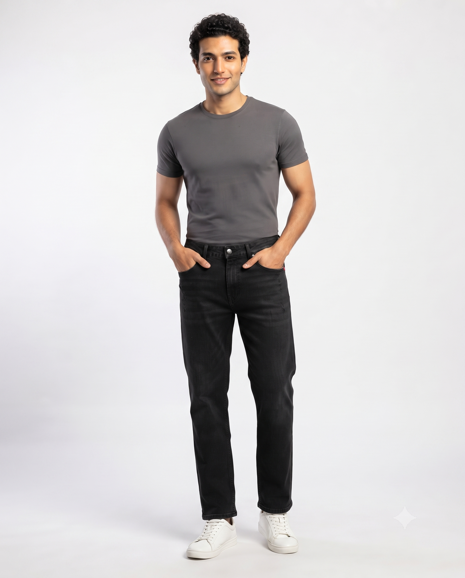 Men Jeans Pant Regular Fit W/5pocket