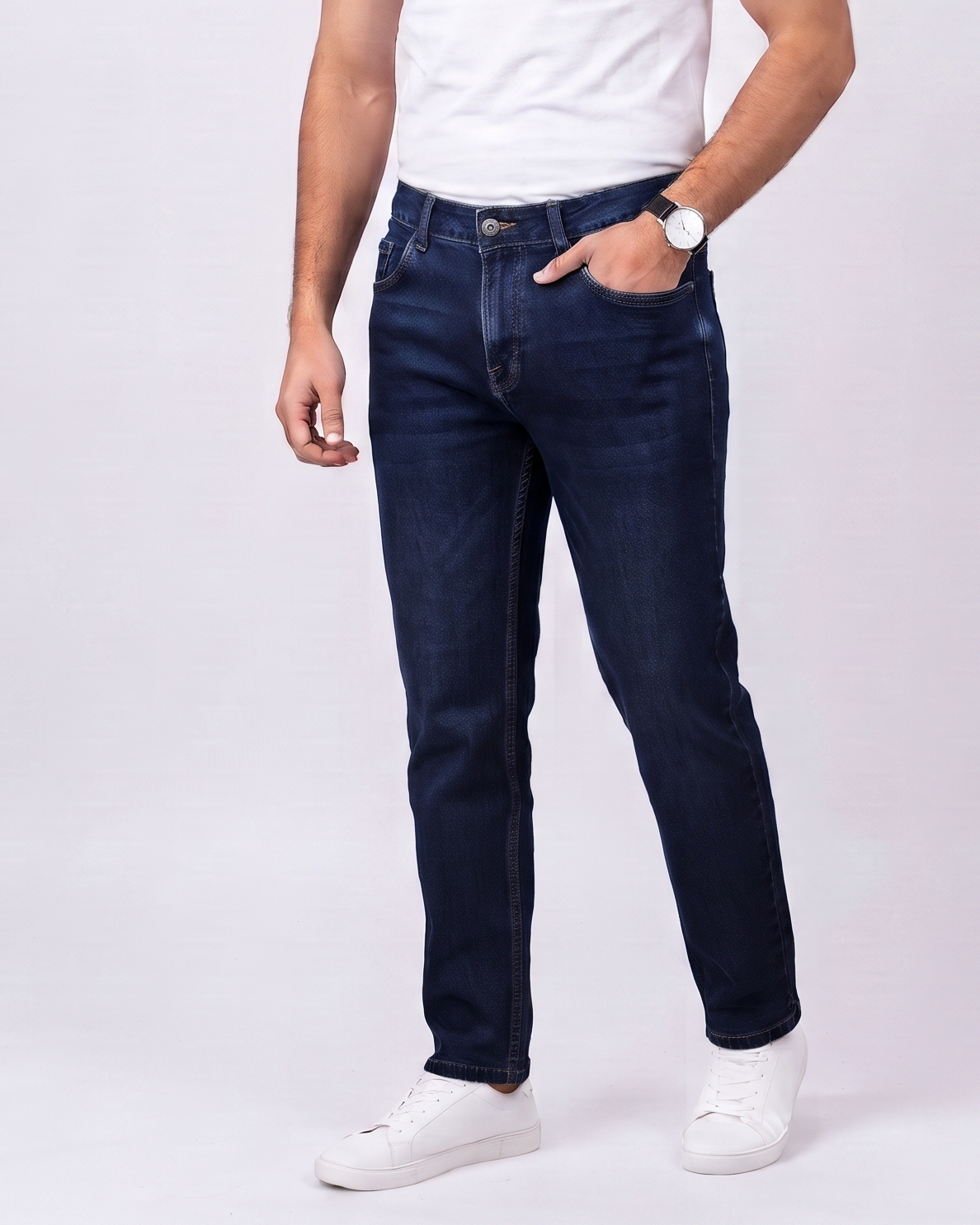 Men Jeans Pant Regular Fit W/5pocket
