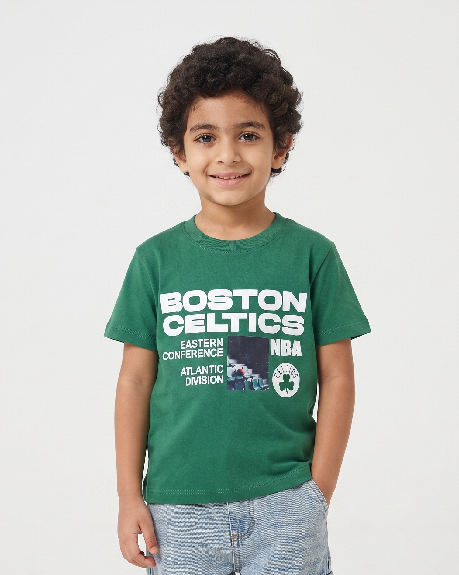 Boys Printed Boston Half Sleeves T-shirt