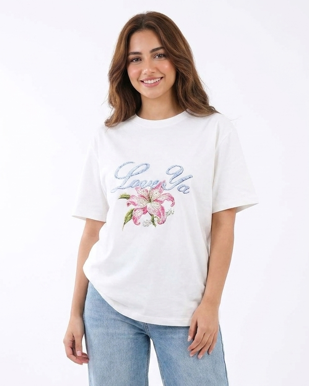 Women Printed Half Sleeves T-shirt